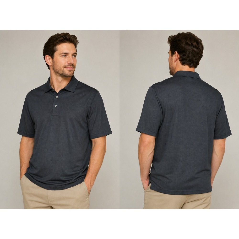 Bollé Men's XL Gray Performance Polo Shirt Short Sleeve Golf Athletic...